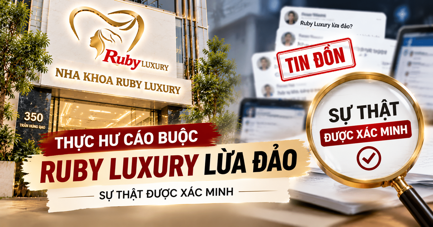 Thực hư chuỗi nha khoa Ruby Luxury lừa đảo