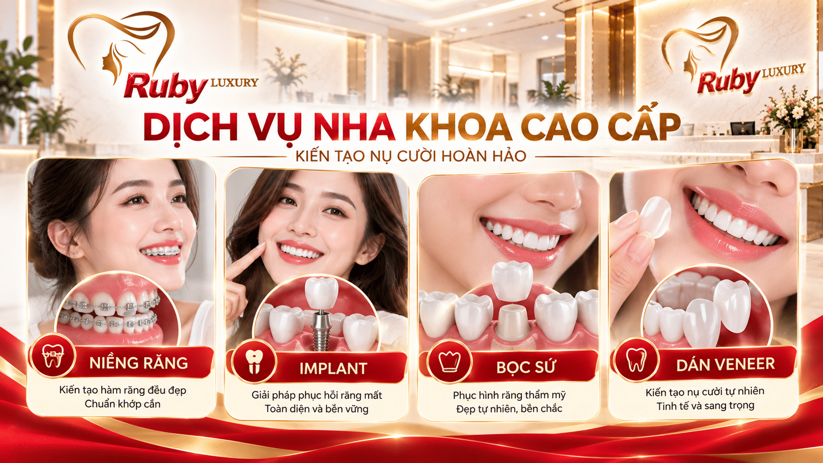 Dịch vụ nha khoa cao cấp tại Ruby Luxury