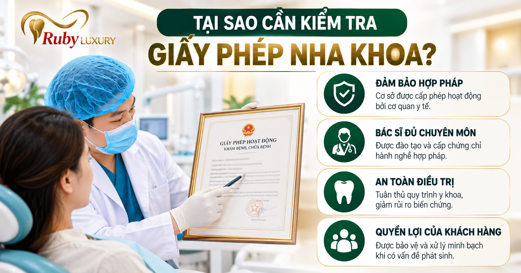 Tại sao cần kiểm tra giấy phép nha khoa