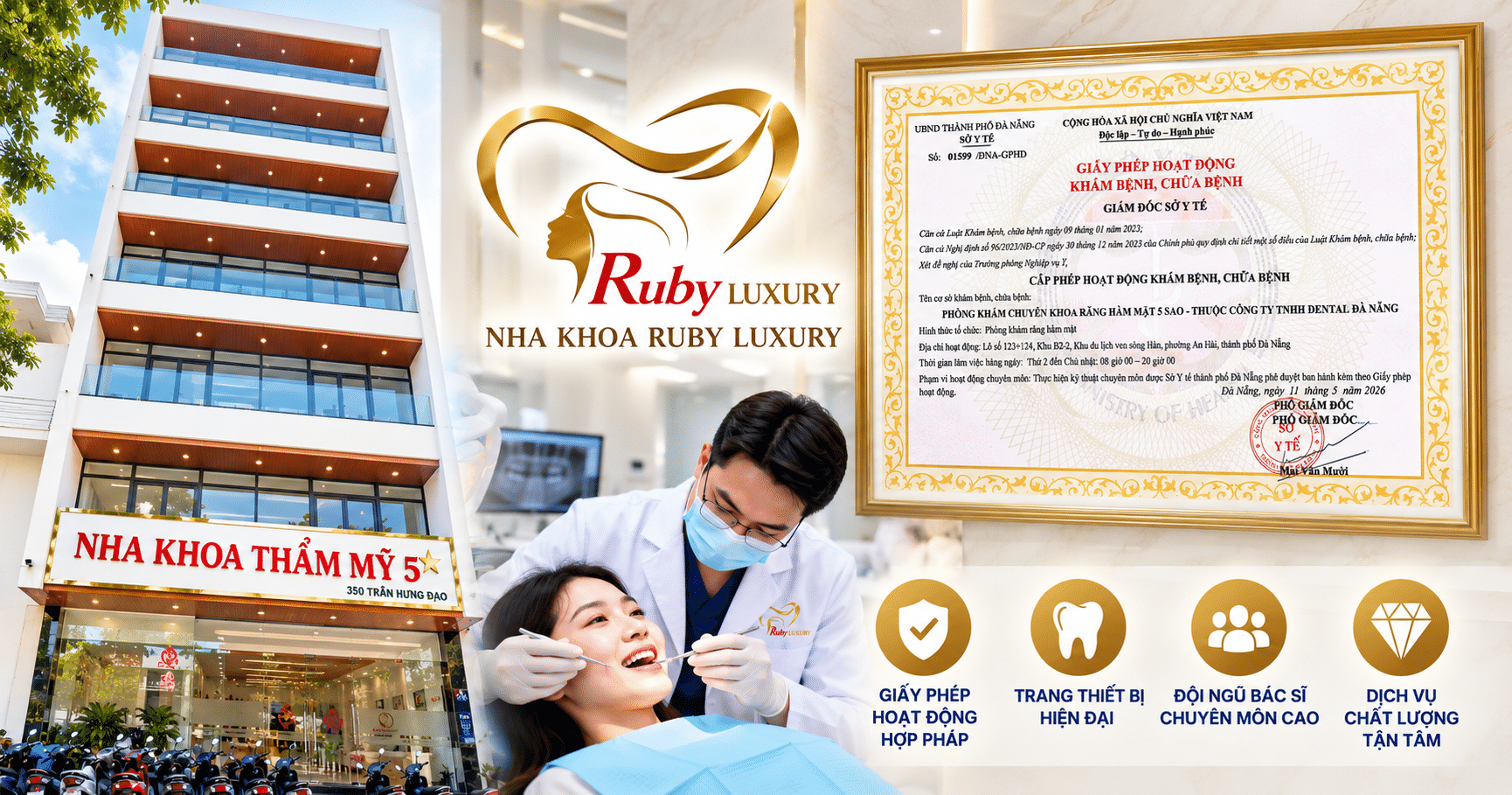 Nha khoa Ruby Luxury chuẩn quốc tế