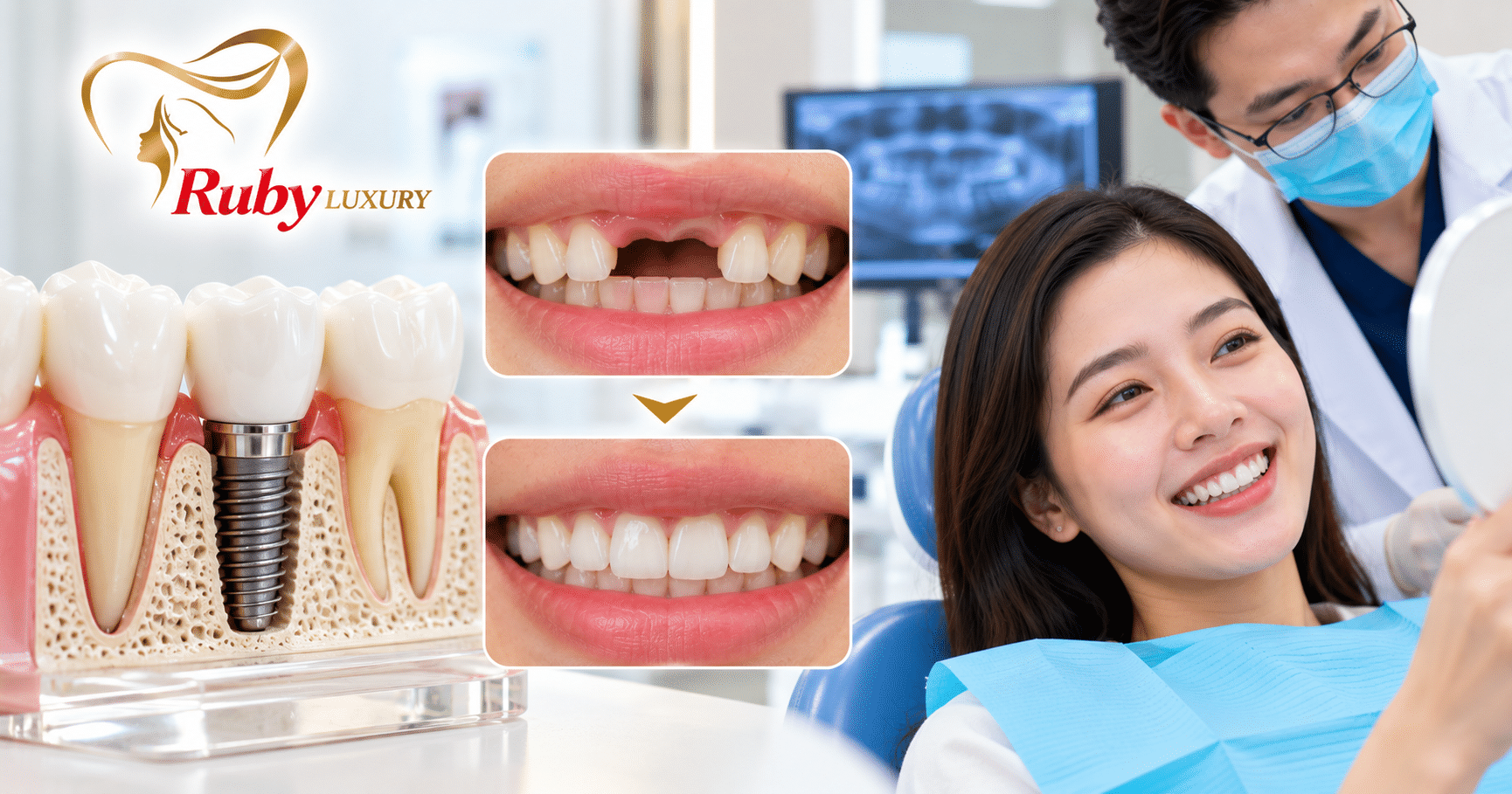 Dịch vụ cấy ghép Implant tại Ruby Luxury