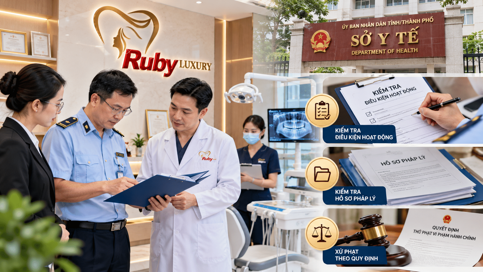 Quy trình kiểm tra và xử phạt trong ngành nha khoa