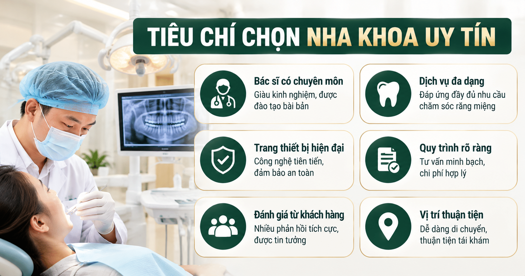 Tiêu chí chọn nha khoa uy tín