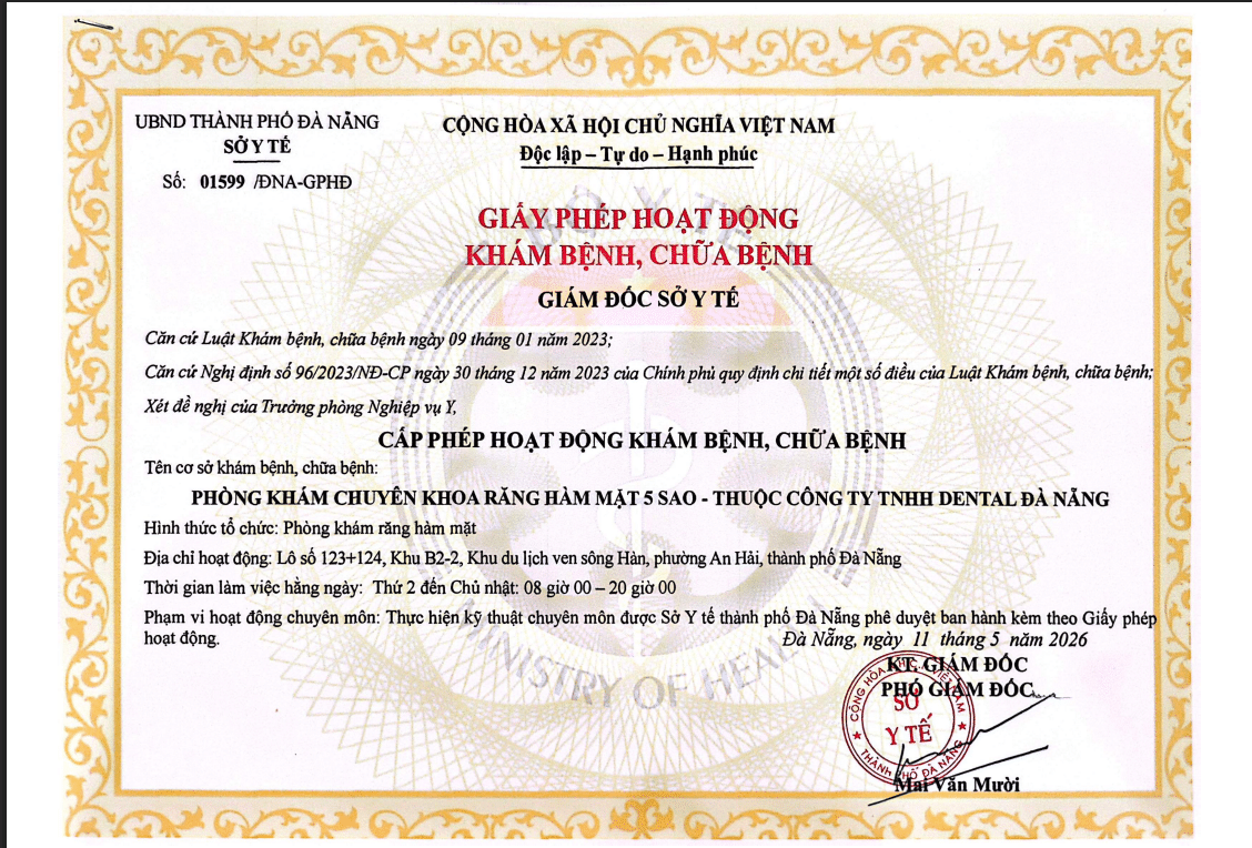 Giấy phép hoạt động của chúng tôi