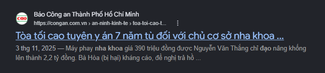 Ruby Luxury từ báo công an